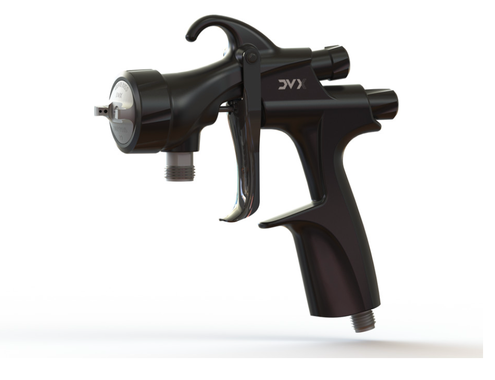 Solvent Dispensing Unit DeVilbiss DVX Pressure Feed Hardened Spray Gun Only Kit, 0.8mm Fluid T