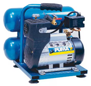 Puma Industries LA-5721 1 HP, Oil-Less With 2 Gallon Twin Stacked Hand Carry Tank