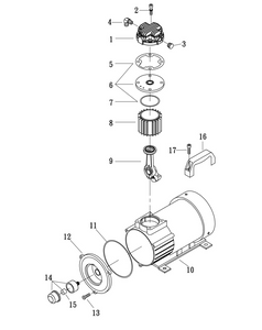 Puma Industries DE-07 0.75 HP, 12V Bare Pump