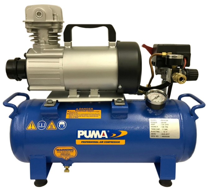 Puma Industries PD-1012A 0.75 HP, 12V, 3 Gallon Aluminium Hand Carry Hot Dog Tank