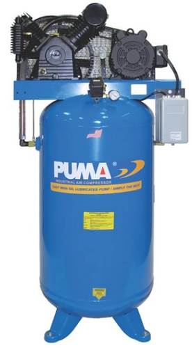 Puma Industries TN-7580VM 7.5 HP, 80 Gallon Vertical Tank With Magnetic Starter