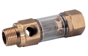 Barens 3798 GP Brass Inline Water Filter 3/8” MPT x 3/4” FGH 1/4” Bypass