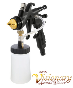 Apollo 7700 Non-Bleeder Metal w/ Composite Handle Matte Bronze HVLP Spray Gun w/ 1 QT‐Teflon Coated Bottom Type Cup