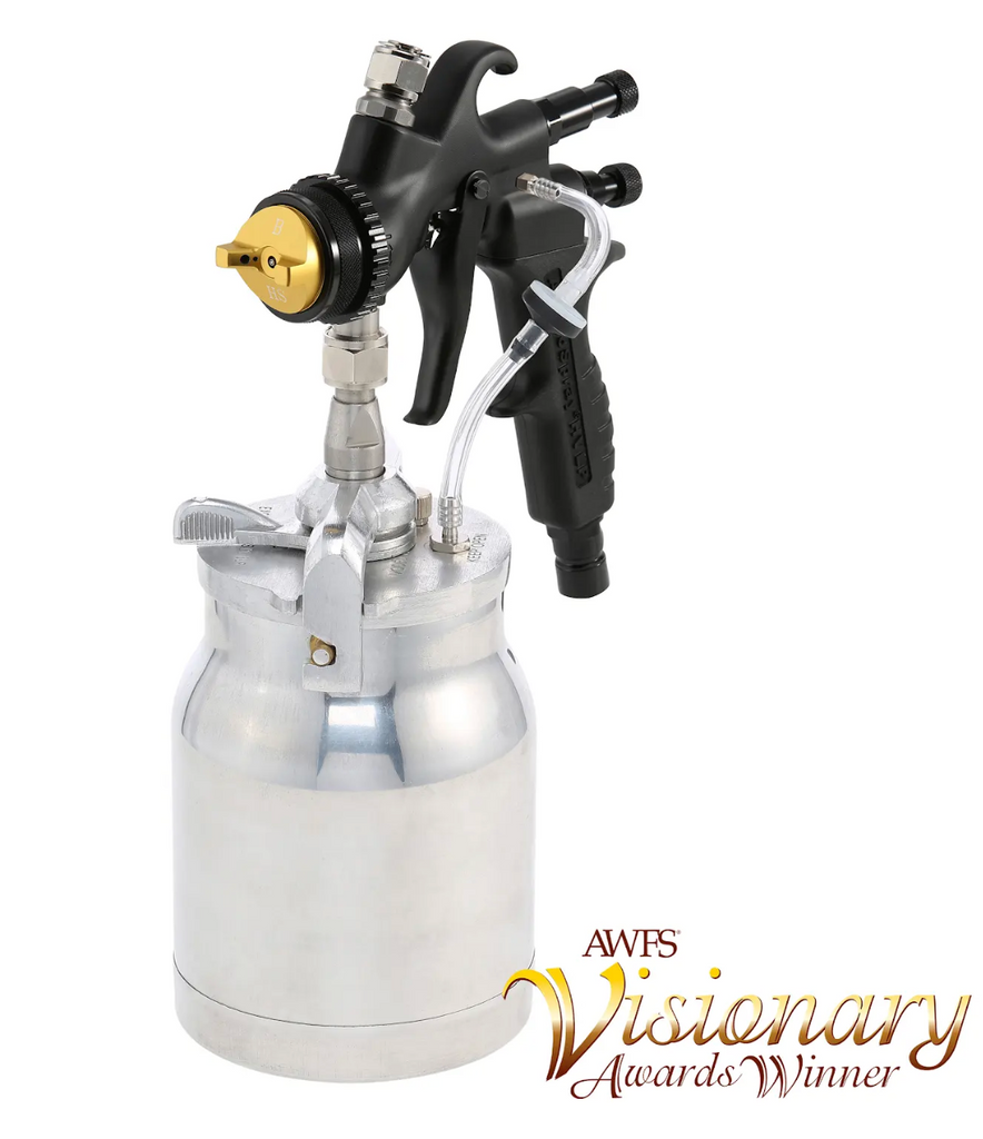 Apollo 7700 The Atomizer Non-Bleeder Metal w/ Composite Handle - Bottom 1 QT-Teflon Coated - Black (Use with Turbine)