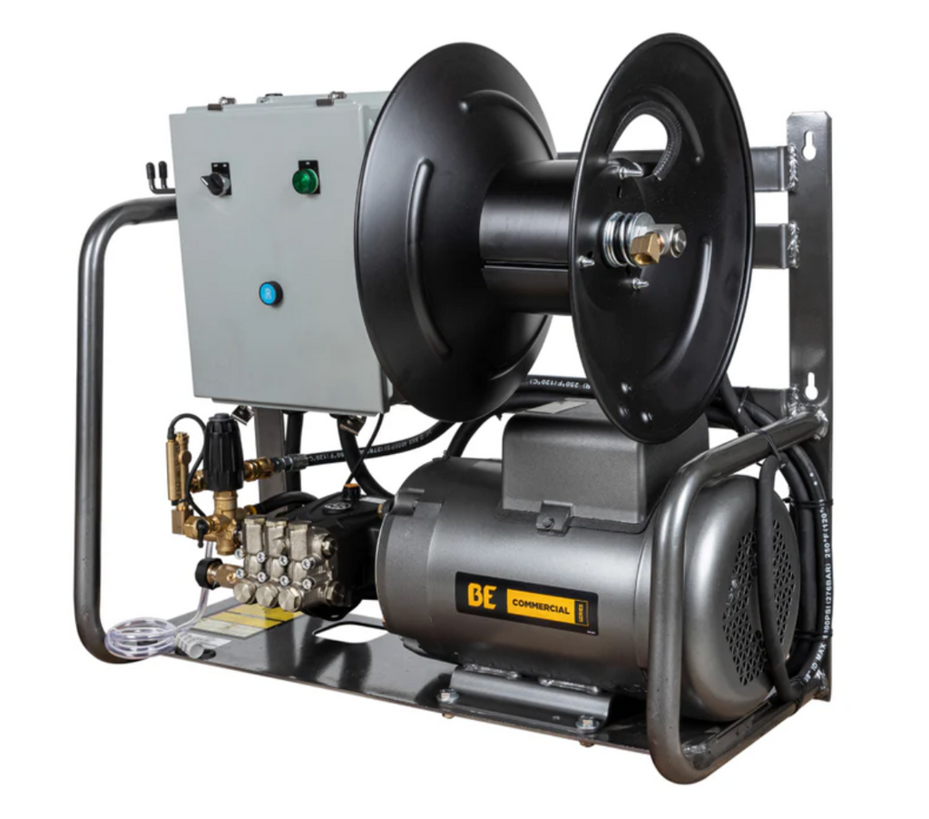 BE X-2775FW1GENHT 3,000 PSI 4.0 GPM 7.5 HP Electric Pressure Washer with Baldor Motor and General Triplex Pump