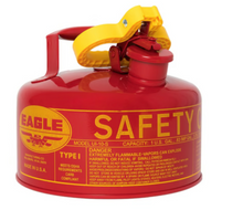 Load image into Gallery viewer, 1 Gallon Red Steel Safety Can, Type I, UI10S