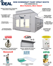 Load image into Gallery viewer, iDEAL PSB-SEMIDD26B-AK Semi Down Draft Paint Spray Booth