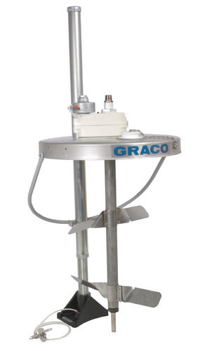 Graco 231414 Heavy Duty Back-Geared Drum Agitator with elevator, drum cover and siphon kit, air driven, 1/2 HP, 32 inches (81.25 cm) long