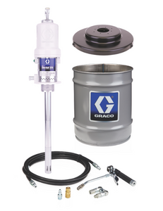 Graco 246911 Mini Fire-Ball® 225 50:1 35 Lb. And 50 Lb. (16 Kg And 23 Kg) Grease Pump - Stationary Pail Dispenser Package
