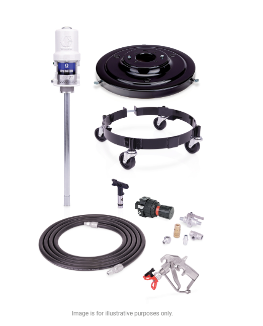 Graco 226342 Fire-Ball® 300 Series 15:1 Undercoating Pump Package Dolly Mounted