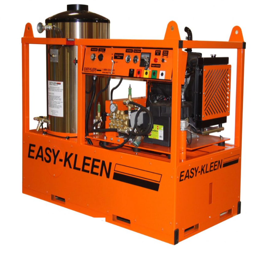 Easy-Kleen EZO5010D-G 5000 PSI @ 10.0 GPM General Pump Gearbox Drive 58HP Kubota Engine Industrial Hot Water Diesel Pressure Washer