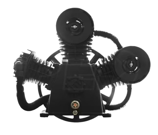 EMAX APP3Y0732TR3 7.5HP 32CFM Displacement 2 Stage Reciprocating Splash Lube Bare Pump w/Flywheel