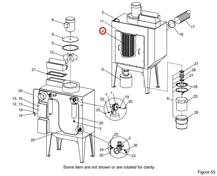 Clemco 19121 Filter Cartr, Pulsar, 13