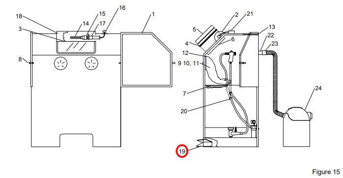 Clemco 20483 Foot Pedal Assembly, Less Tubing