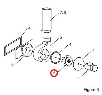 Clemco 12335 Paddle Wheel 900CFM