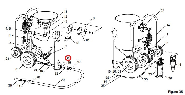 Clemco 21734  (CFP-4C) Threaded Quick Couplings