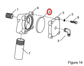 Clemco 02511 -  1/2 Outlet Valve replacement Diaphragm