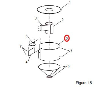 Clemco 17008 - 900 CFM Body (wall) Liner