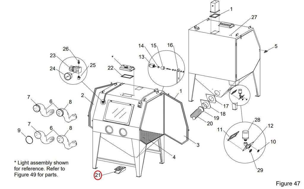 Clemco 20195 Foot Pedal Assembly, BNP
