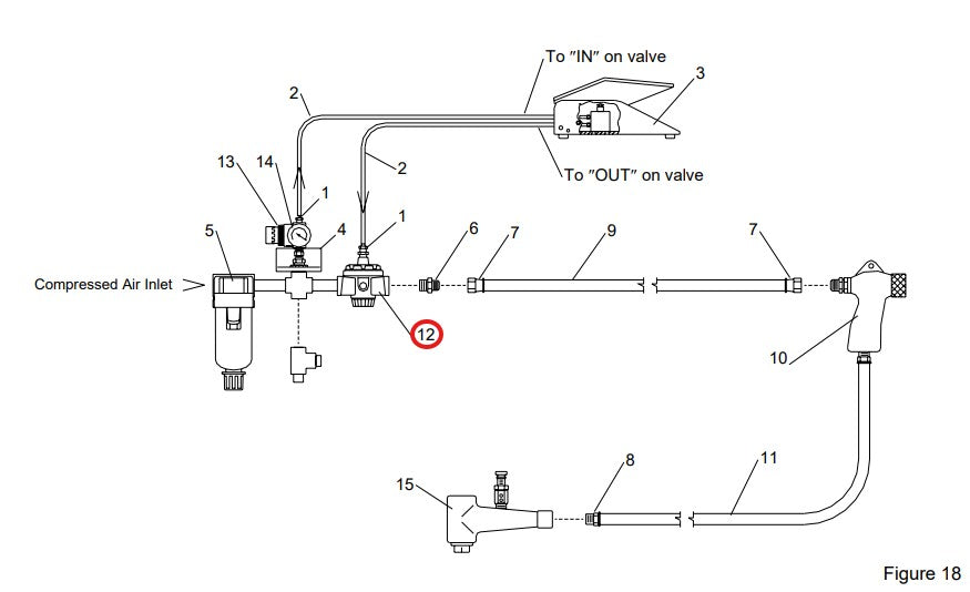 Clemco 11345 - Regulator, 1/2