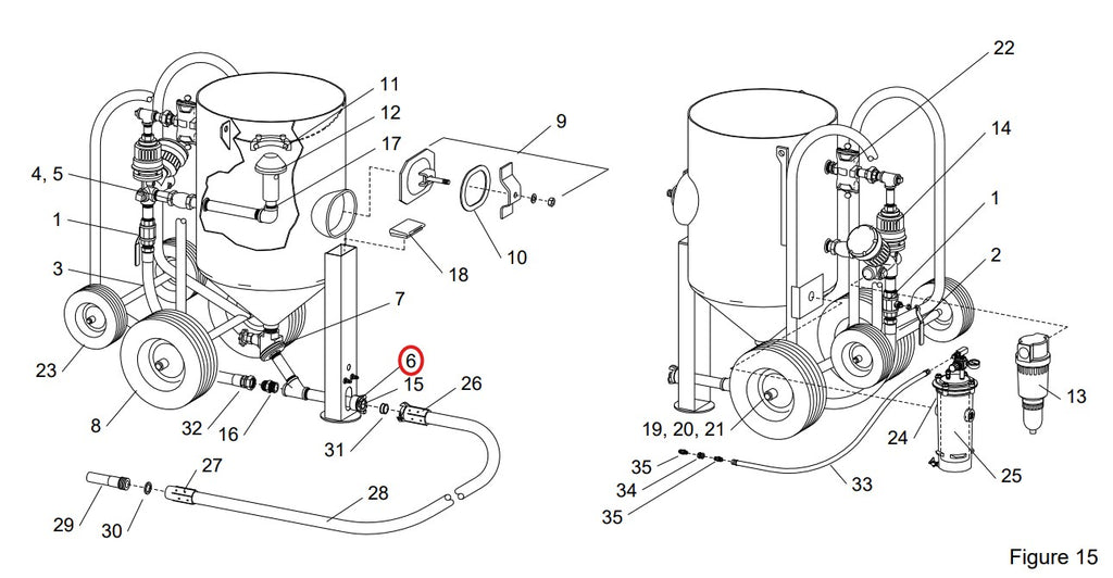 Clemco 21735 (CFP-6C) Threaded Quick Couplings