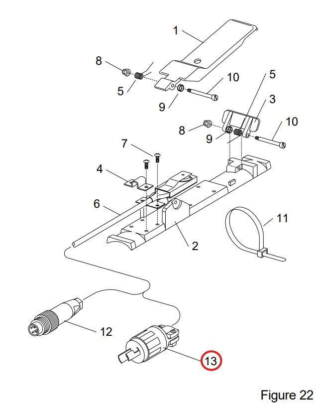 Clemco RLX Remote Plug, Twist-Lock Male