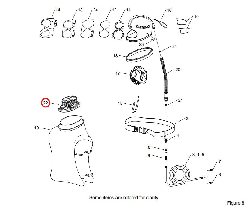 Clemco 8740 Muffler Lining Only