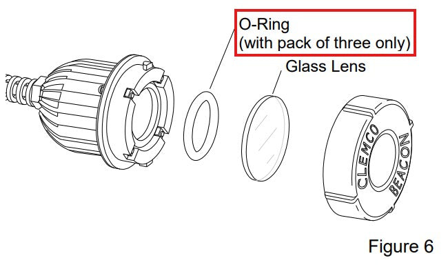Clemco 28163 Blast Light Replacement Parts - O-ring - Lenses - Service Kit