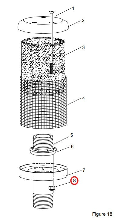 Clemco Nylon Locking Nut 8-32