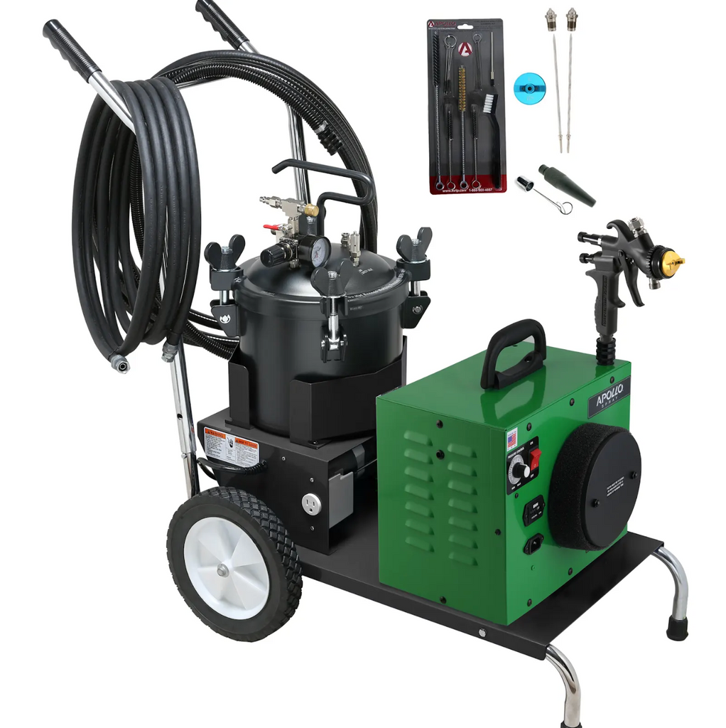 Apollo POWER‐5 VS Plus 110V 5-Stage Turbo Paint System+7700QT Gun 3/8