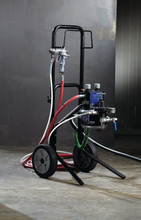 Load image into Gallery viewer, Graco 233485 Triton SST Spray Package, Cart, 100 psi Regulator, Suction, Air &amp; Fluid Hoses, AirPro HVLP Gun .055 in (1.4 mm) Nozzle, Metal Applications