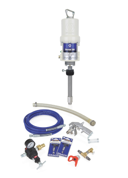 Graco 224826 Fire-Ball® 300 Series 15:1 Undercoating 400 Lb. (181 Kg) Pump - Bung Mounted Stationary Package