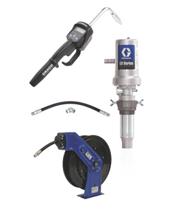 Graco 24J733 Ld Series 3:1 Tank Mount Oil Pump With Sd™ Series Hose Reel Package - Manual Meter Type