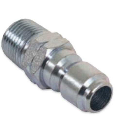 Mi-T-M 17-0074 QC 3/8M X 3/8 Plug Plated