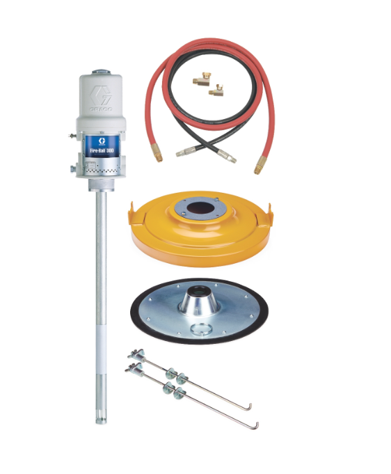 Graco 222085 Fire-Ball® 300 Series 50:1 120 Lb. (54 Kg) Grease Pump - Lube Truck Package