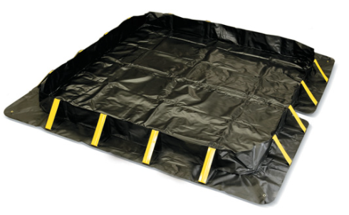 Eagle Talon™ SX Berm, 10'x45'x1', 3366 Gal. Spill Capacity, Black