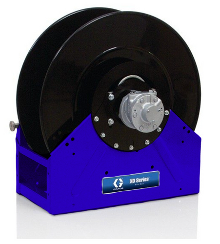 Graco 24R419 XD60™, Air/Water/Diesel Fuel/WOE, 1 in. (25 mm) Inlet/Outlet, Bare Reel (1 in. X 50 ft. (25 mm X 15 m) Capacity), NPT, Pneumatic Motor, Metallic Blue