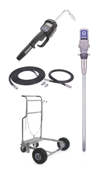 Graco 24H943 Ld Series 5:1 200 Liter Mobile Oil Pump Package - Preset Meter Type