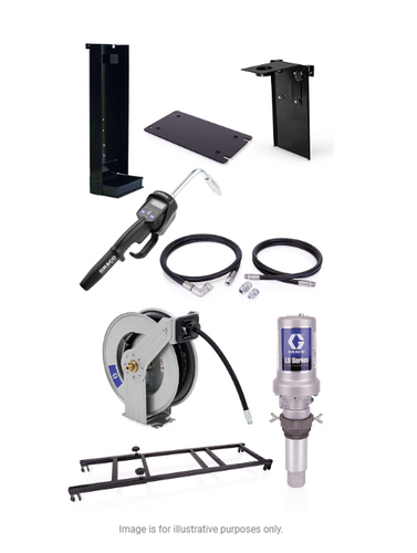 Graco 24H892 Ld Series 5:1 275 Gallon (1040 Liter) Stationary Oil Pump Package - Manual Meter Type