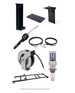 Graco 24H894 Ld Series 5:1 275 Gallon (1040 Liter) Stationary Oil Pump Package - Preset Meter Type