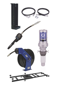 Graco 24K842 Ld Series 3:1 Deluxe Stationary 275 Gallon (1040 Liter) Oil Pump With Sd™ Series Hose Reel Package - Manual Meter Type