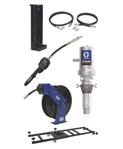 Graco 24K843 Ld Series 5:1 Deluxe Stationary 275 Gallon (1040 Liter) Oil Pump With Sd™ Series Hose Reel Package - Manual Meter Type