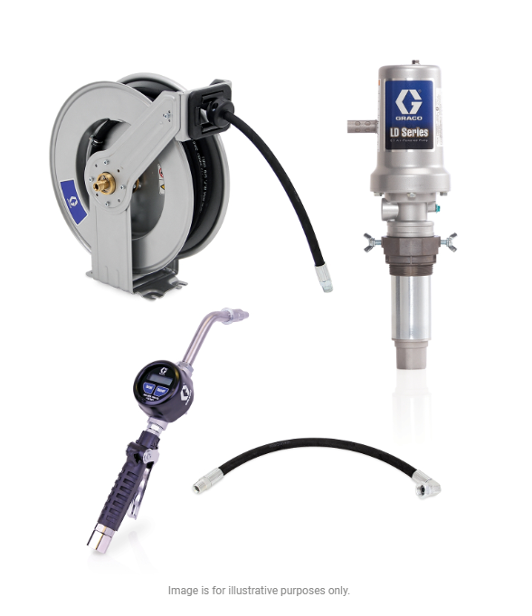 Graco 24J777 Ld Series 5:1 Tank Mount Oil Pump With Sd™ Series Hose Re