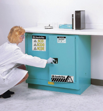 Load image into Gallery viewer, 22 Gal Undercounter Corrosives Cabinet, Blue | Justrite 892322