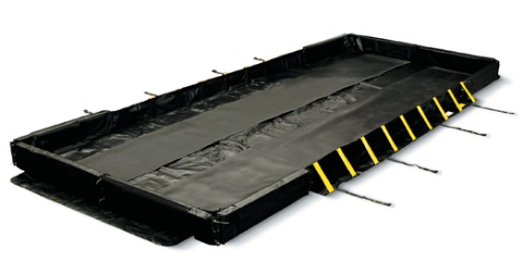 Eagle Talon™ Drive-In & Drive-Out, 12'x18'x1', 1615 Gal. Spill Capacity, Black