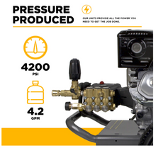 Load image into Gallery viewer, BE B4213HAS 4,200 PSI 4.2 GPM Cold Water Gas Pressure Washer