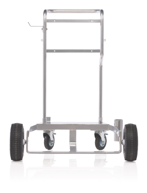 Graco 24F915 Ld Series 50:1 Grease Pump Drum Cart With Pneumatic Wheels For 400 Lb. Drums, Includes Chain For Securing Drum To Cart