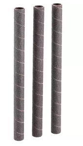 Grizzly Industrial D1406 3/8" Dia. x 6" A/O Hard Sanding Sleeve, 80 Grit, 3 pk.