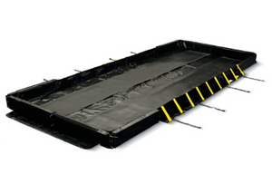 Eagle Talon™ Drive-In & Drive-Out, 14'x85'x1', 8901 Gal. Spill Capacity, Black