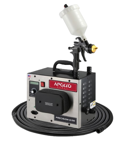 Apollo P6PRO+110-7700GT-600 PRECISION-6 PRO PLUS Turbo Paint Spray System with 600cc Gravity Cup